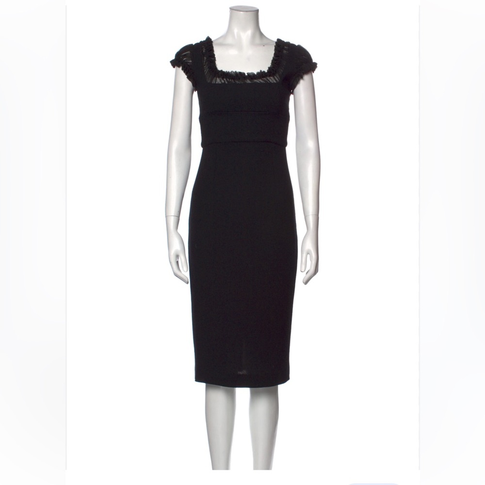Amelia Toro Wool Midi Black Dress size 2